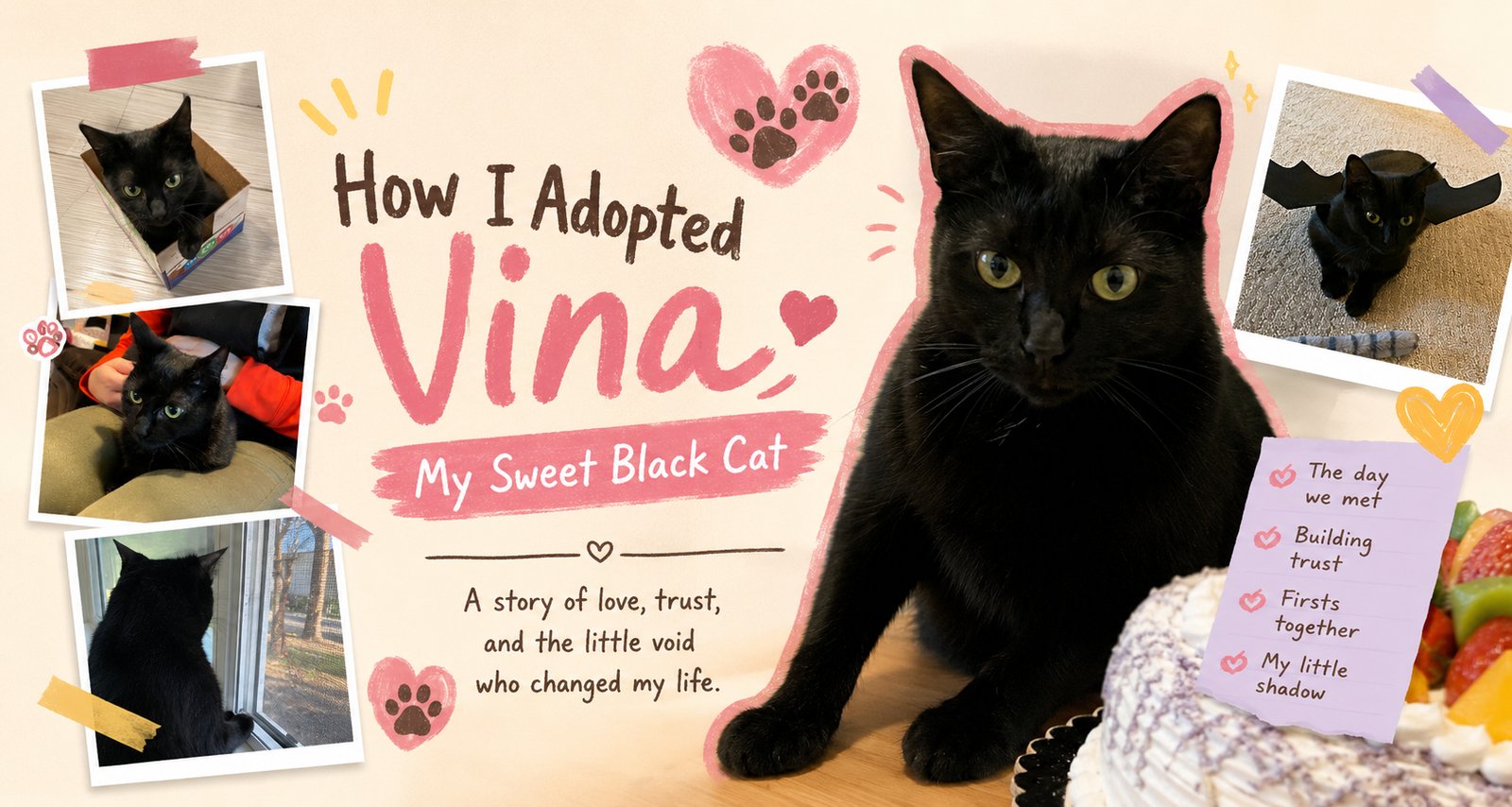 Vina, the black cat who started it all